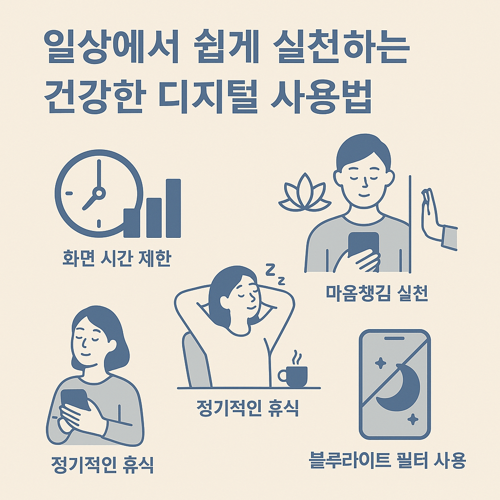 일상에서 쉽게 실천하는 건강한 디지털 사용법