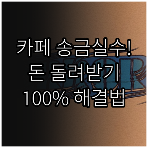 카카오페이 돈 잘못 보냈을 때 대처법..