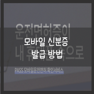 모바일 신분증 발급 방법