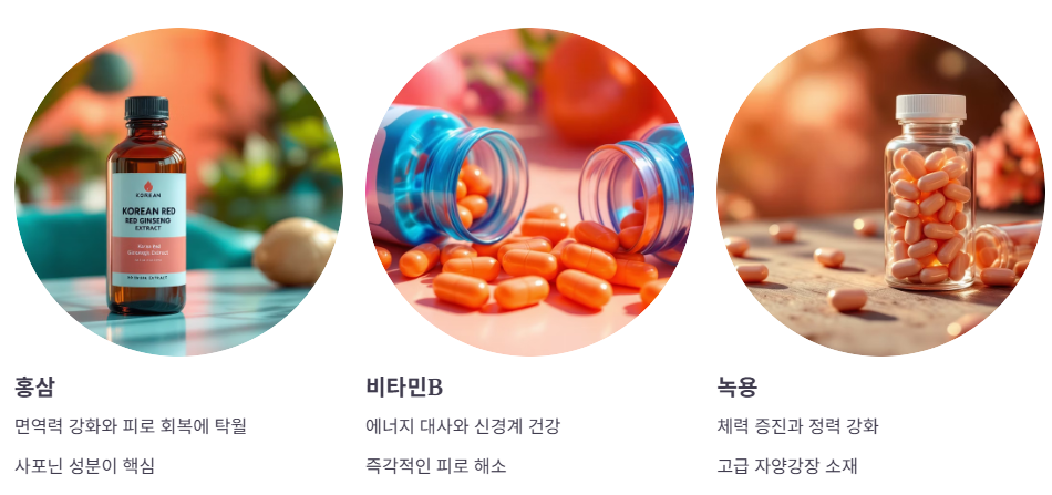 다양한 자양강장제의 종류