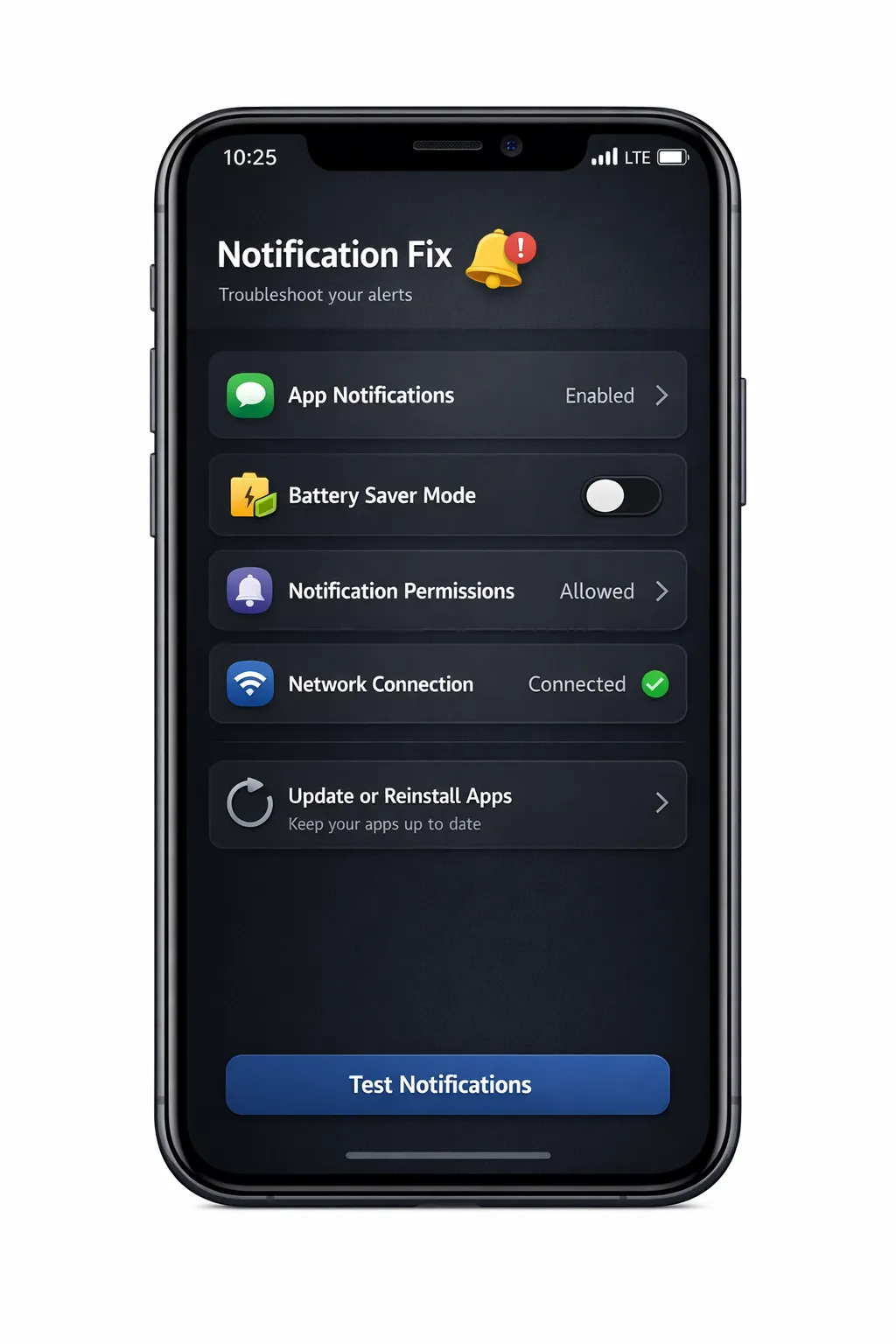 스마트폰 알림 안 올 때 (앱 권한, 절전 모드, 알림 설정)