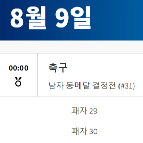 2024 파리올림픽 축구 경기 일정