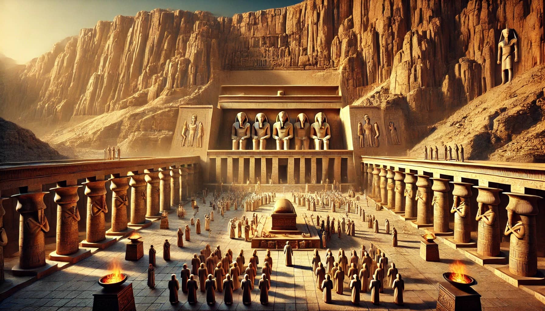 하트셉수트 장례신전에서의 의식