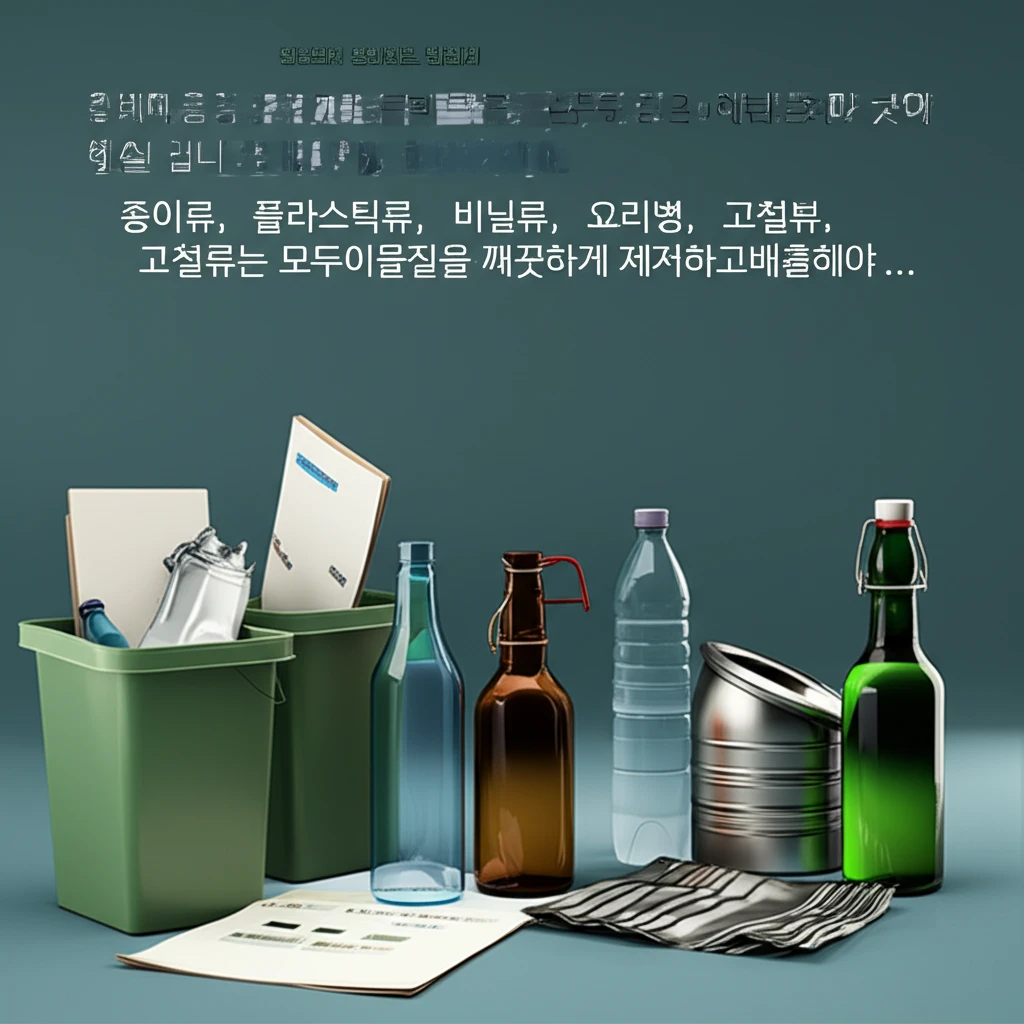 관수동 주민 필수 올바른 쓰레기 배출..