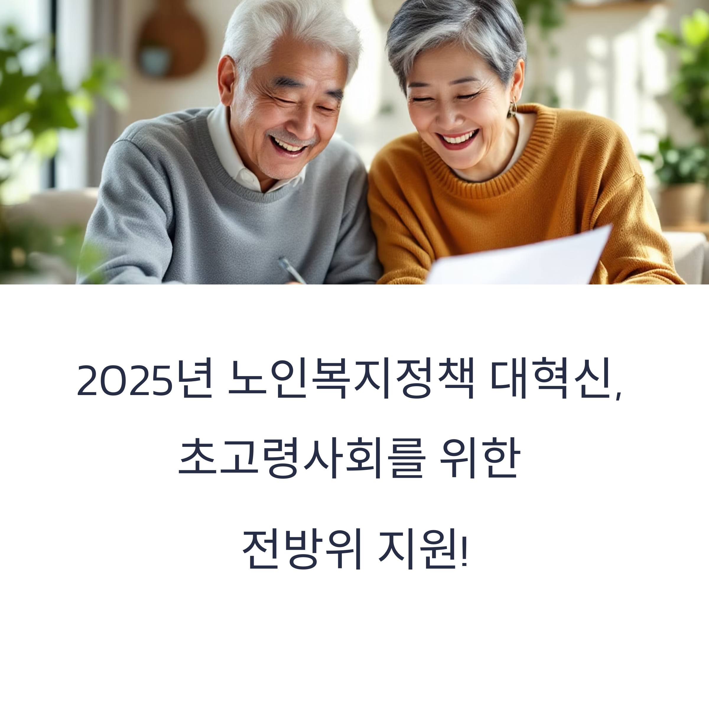 2025년 노인복지 지원금 총정리 (기초연금 포함)