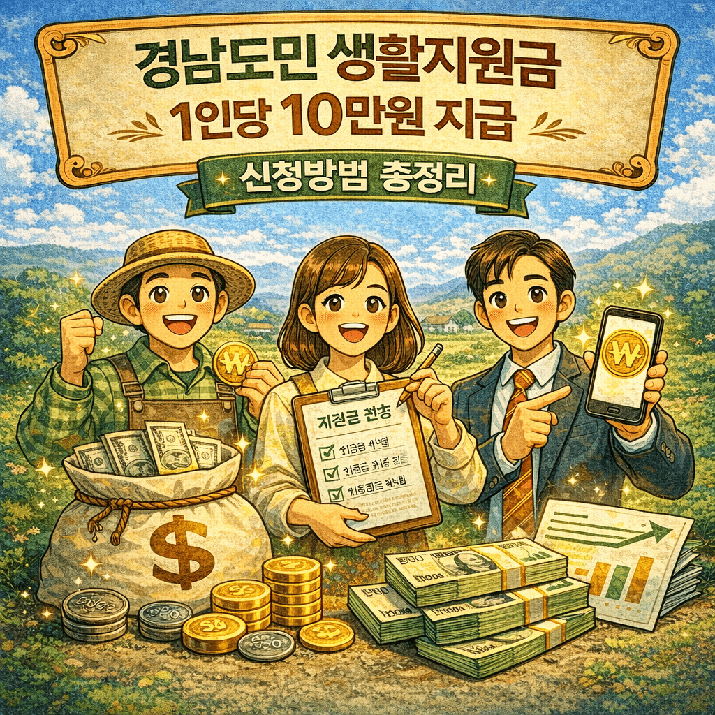 경상남도 생활지원금 신청방법