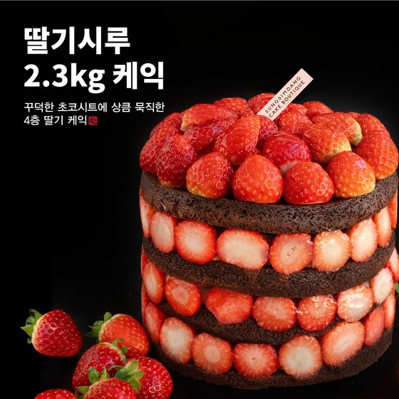성심당 딸기시루 케이크
