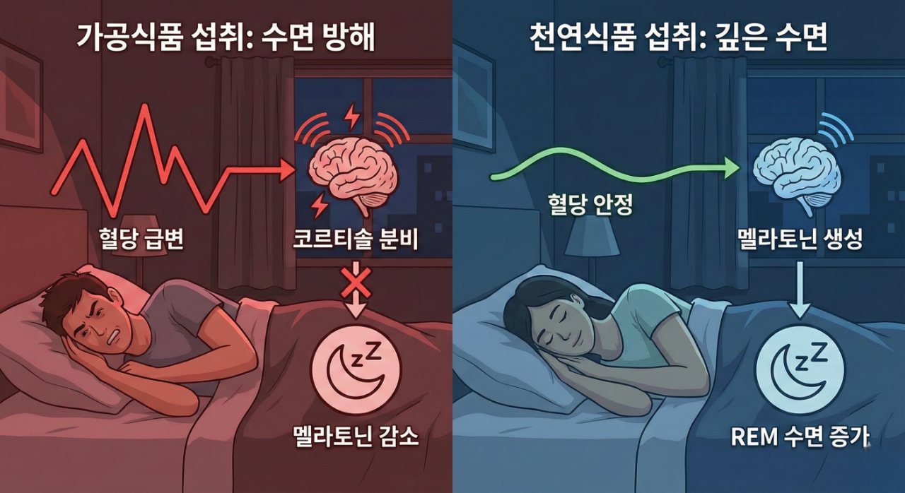 수면의 질 향상: 코르티솔과 멜라토닌의 균형 이미지