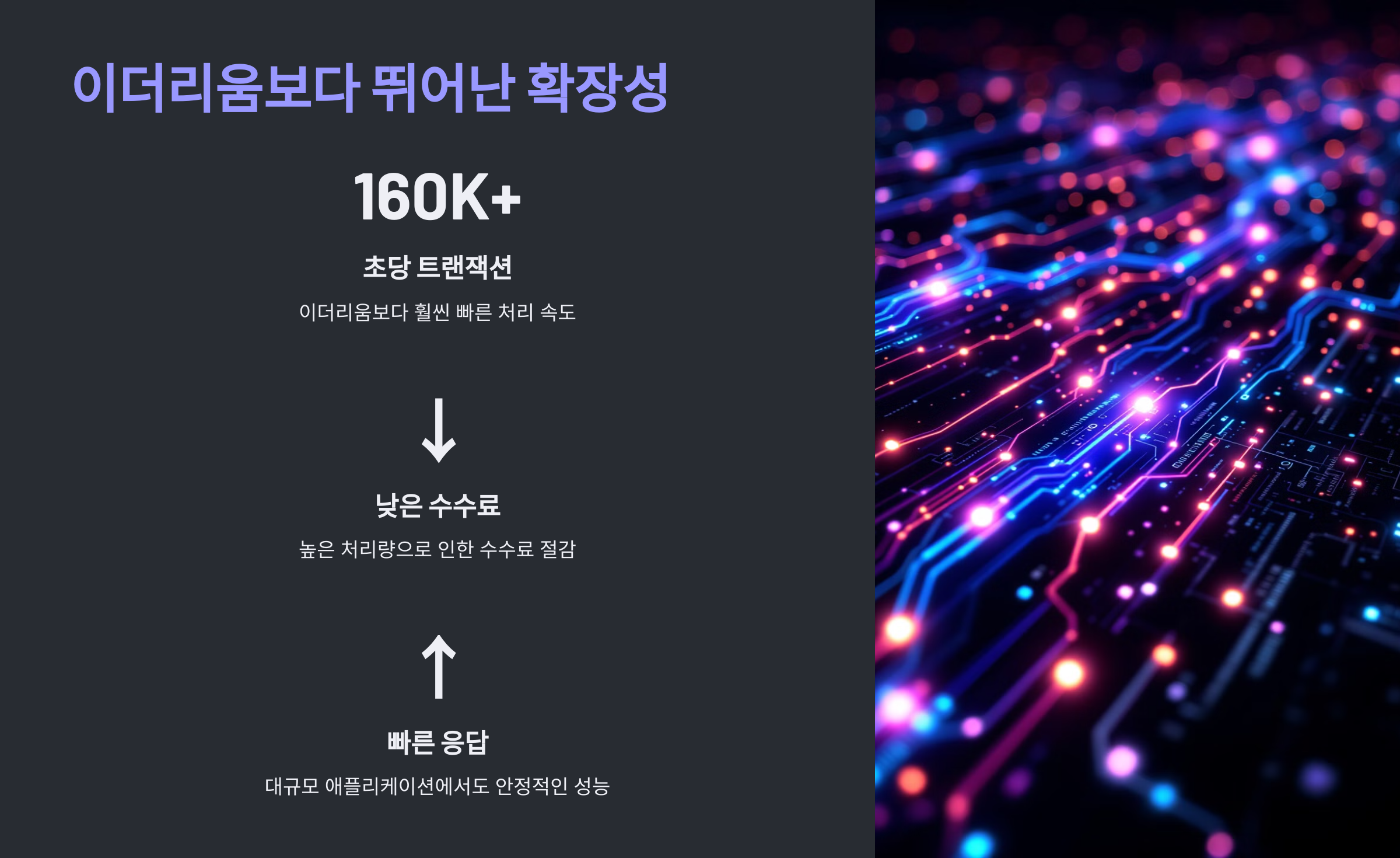 이더리움보다 뛰어난 확장성