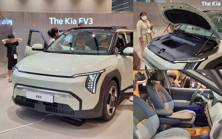 전시된 EV3는 이랬습니다.