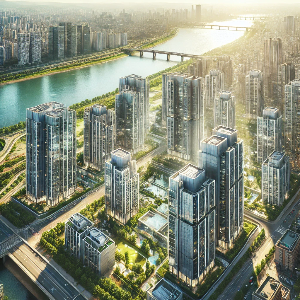 한강변의 아파트들