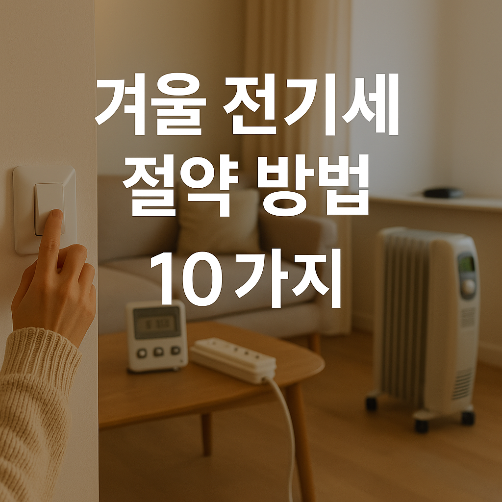 겨울 전기세 절약 방법 10가지