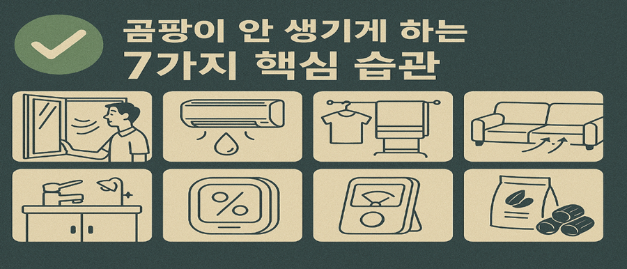 곰팡이 안 생기게 하는 7가지 핵심 습관