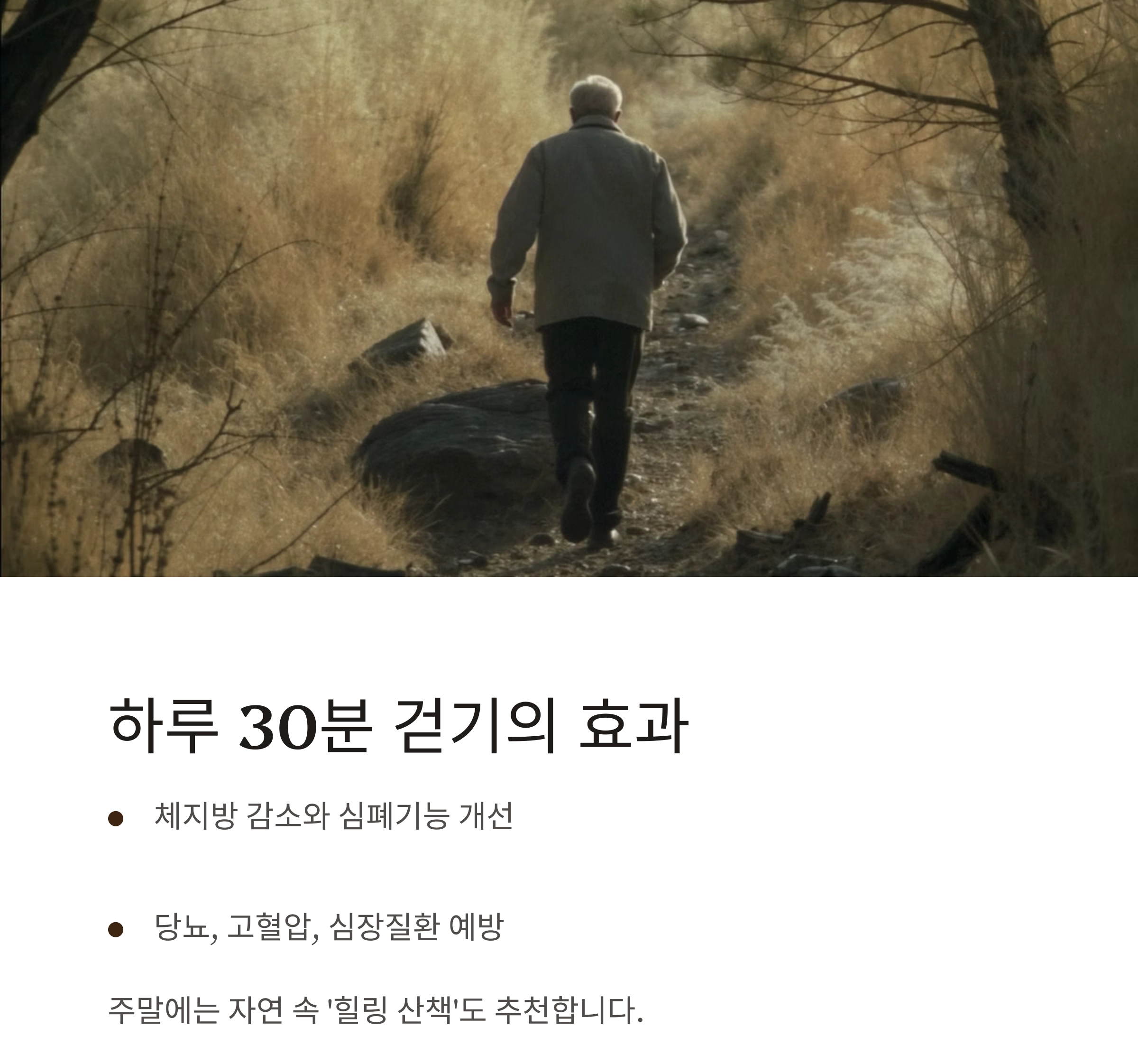 중년에도 청춘처럼! 활기차게 사는 건강 비결 공개