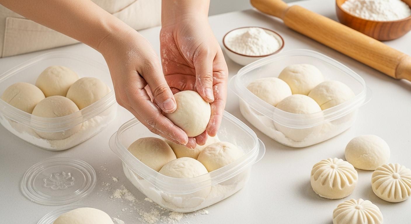 송편 반죽 보관