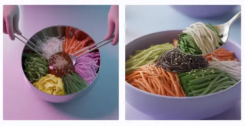 무생채 비빔밥