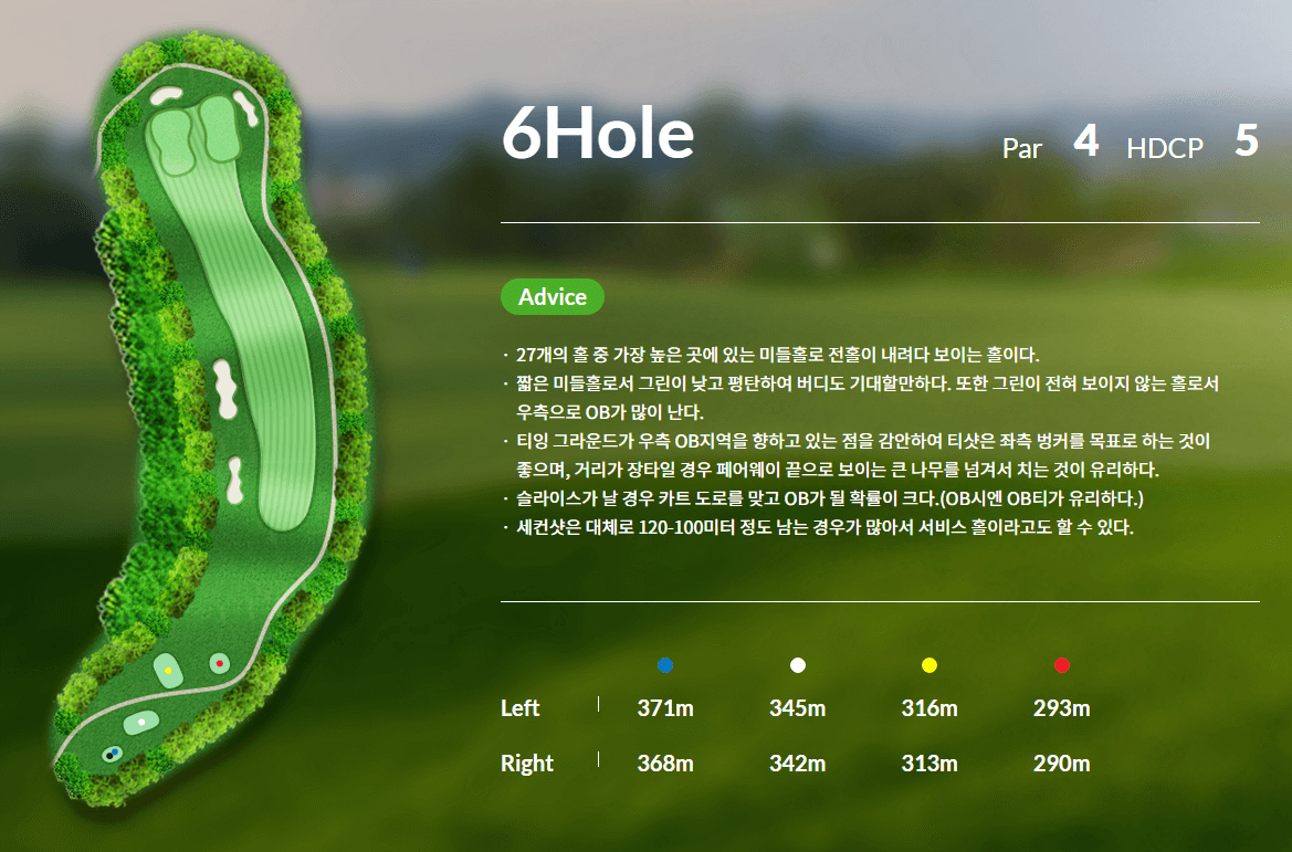 신원 CC 코스 공략도 24