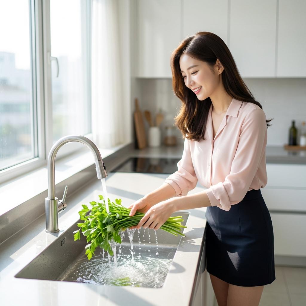 식약처 권고 봄나물 중금속 방지 초음파 세척 노하우