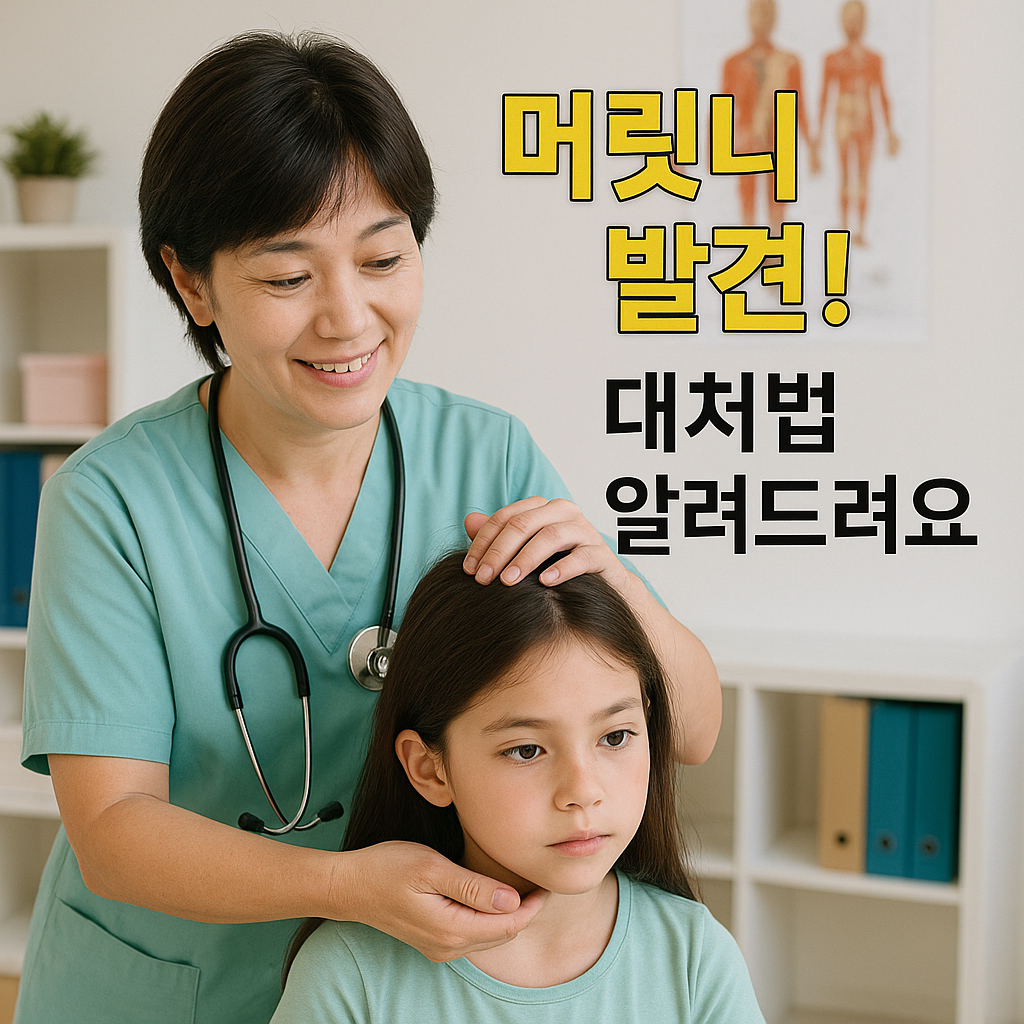 머릿니 발견 대처법 알려드려요 사진