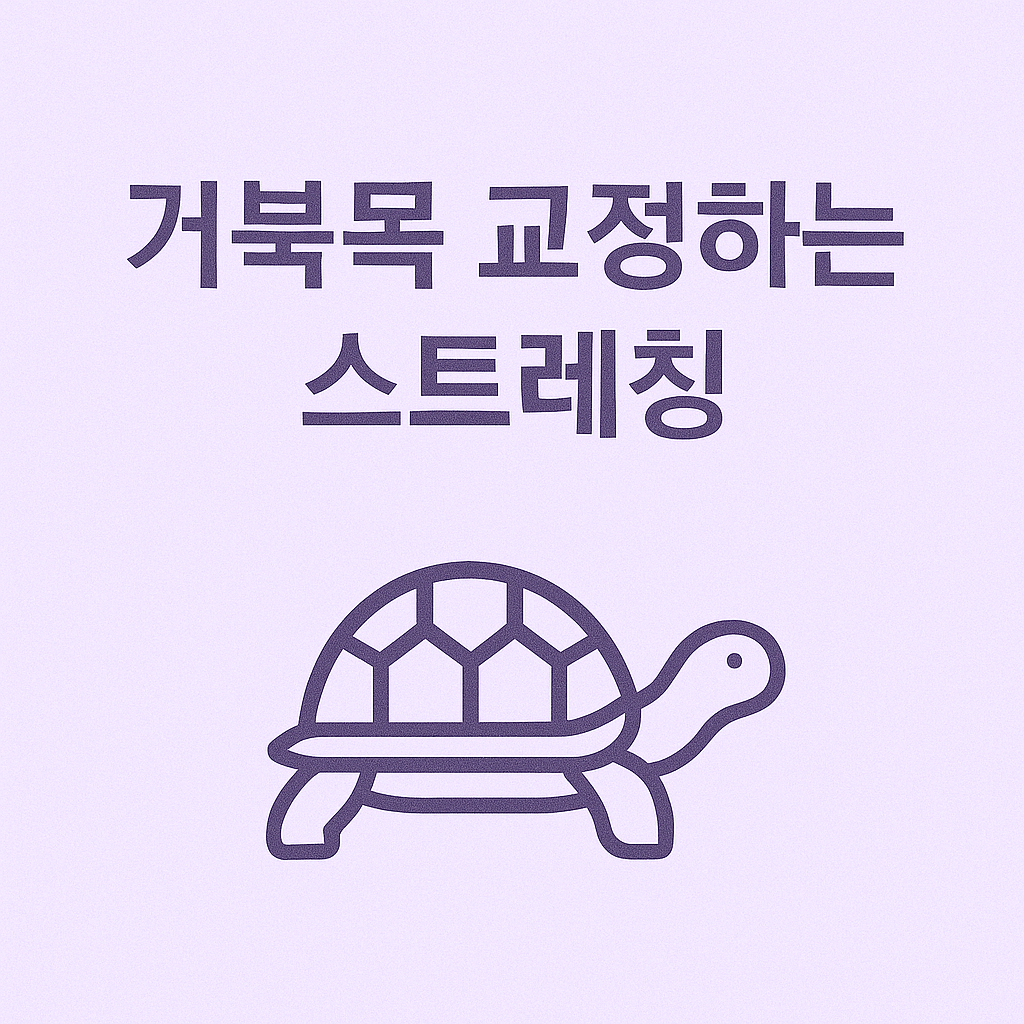 거북목 교정하는 스트레칭 이미지