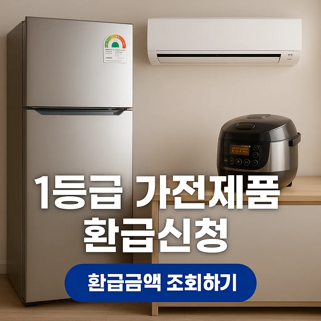 1등급 가전제품 환급신청