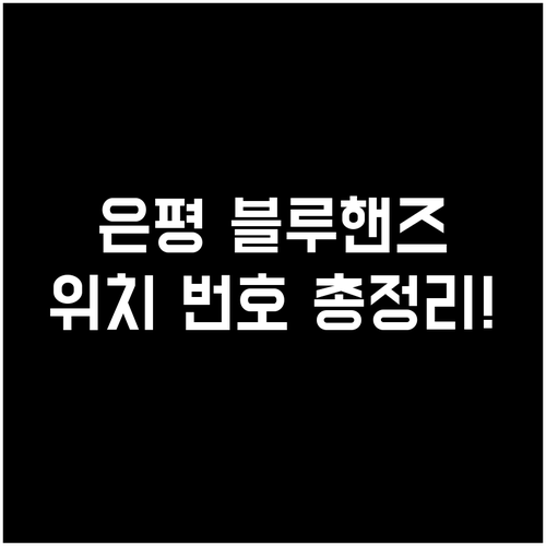 은평구 현대자동차 블루핸즈 역촌 응암..