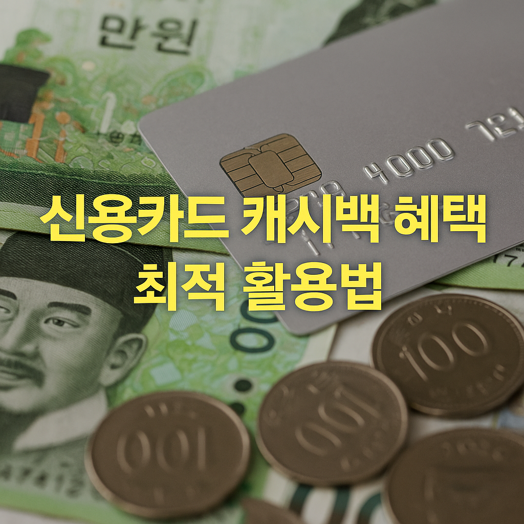 신용카드 캐시백 혜택 최적 활용법