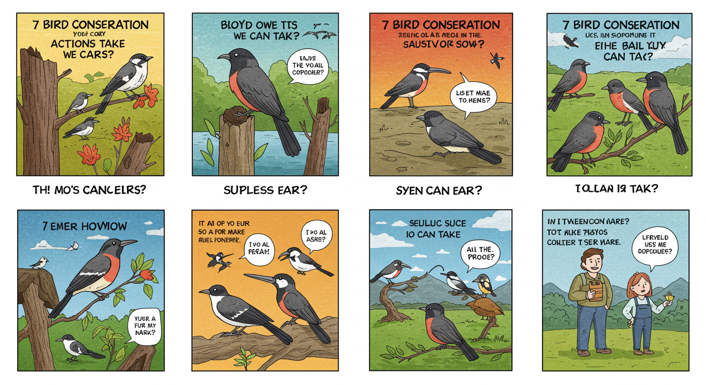 지저귀는 친구들을 지켜요! 일상 속 조류 보호 행동 7가지