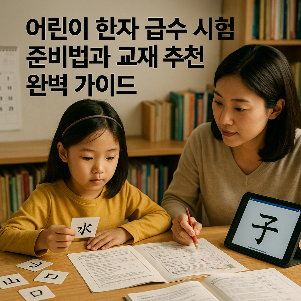 어린이 한자 급수 시험 준비법과 교재 추천 완벽 가이드