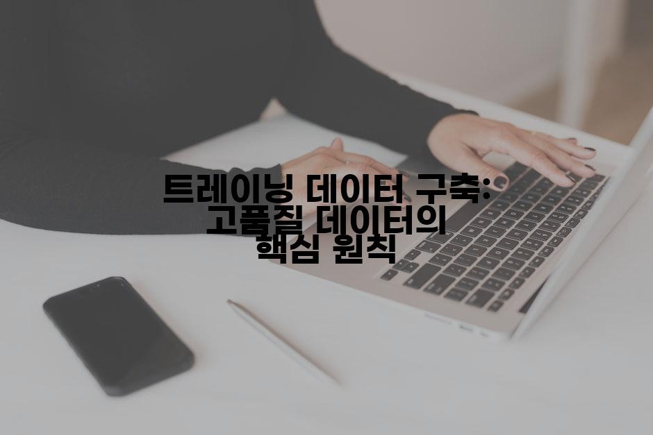 트레이닝 데이터 구축: 고품질 데이터의 핵심 원칙