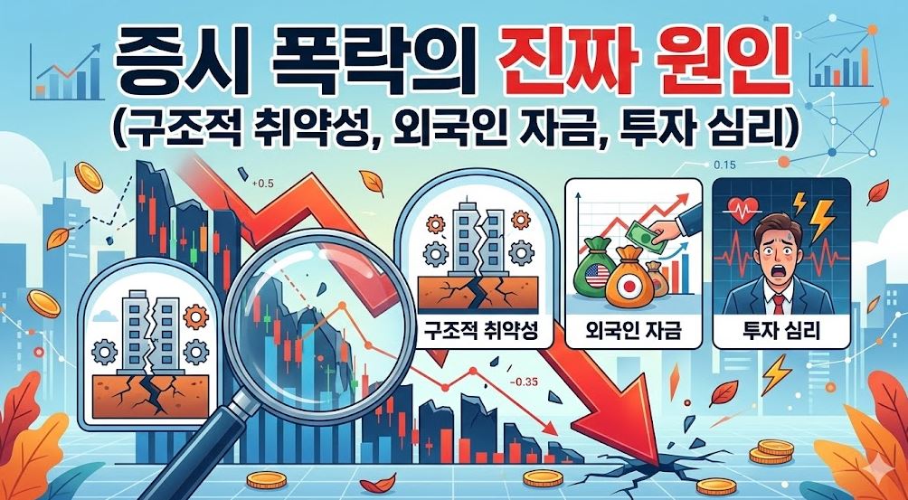 증시폭락의 원인 포스팅 썸네일 사진