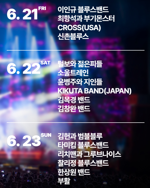 군산 수제맥주 & 블루스 페스티벌 공연 입장료 체험