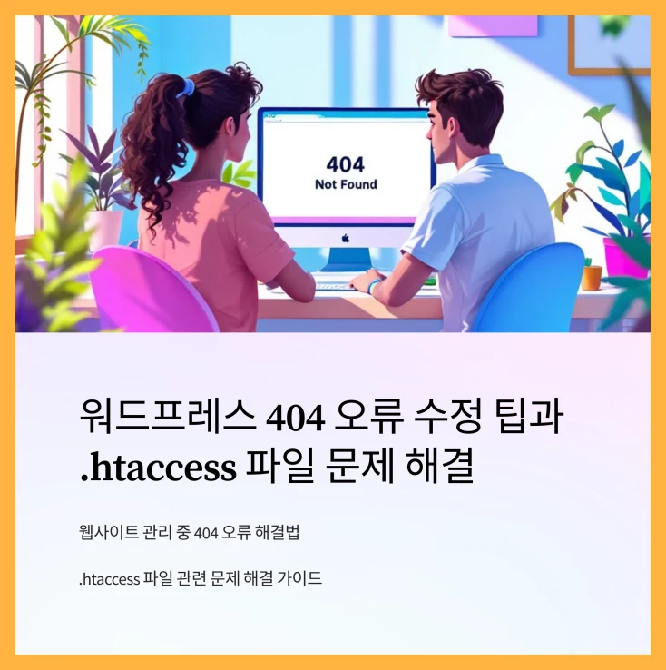 워드프레스-404-오류-수정-팁과-.htaccess-파일-문제-해결-썸네일
