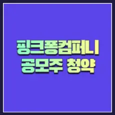 더핑크퐁컴퍼니 공모주 청약