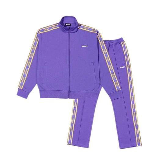 Nerdy 뉴 아이유 스타일 퍼플 재킷 - 어반 테니스 스포츠 슈트