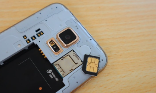 스마트폰 유심 사진