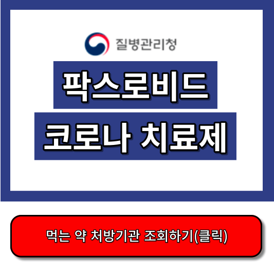 팍스로비드, 코로나 치료제, 코로나 치료제 먹는약