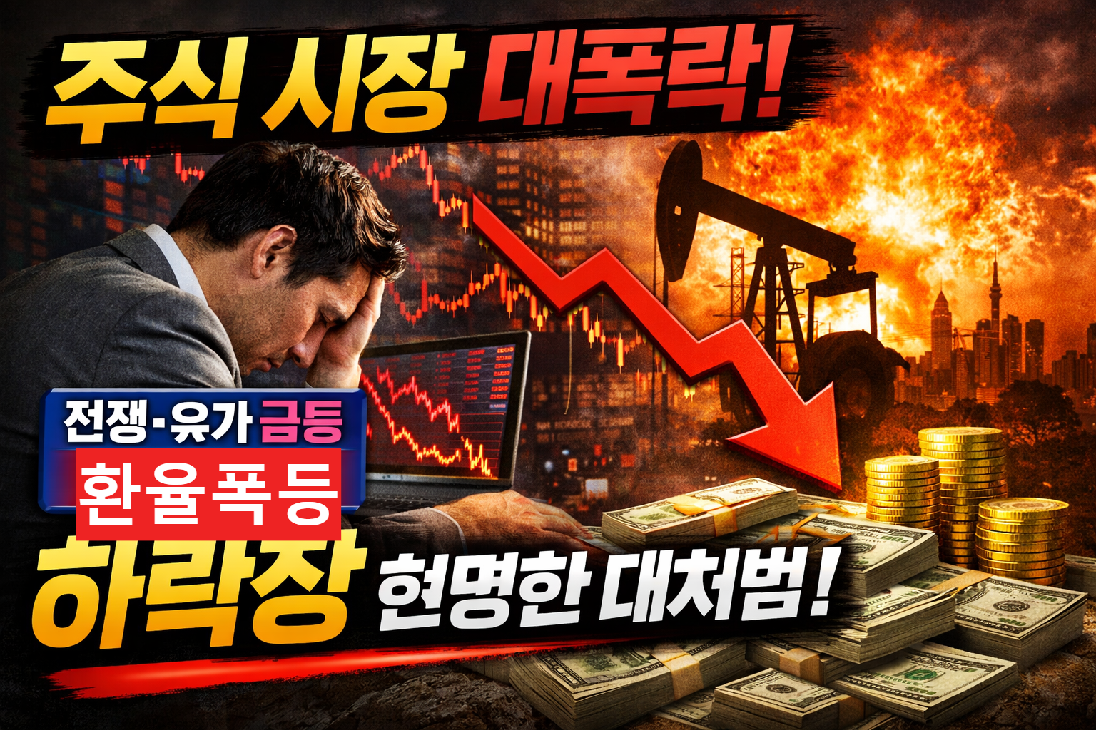 &ldquo;주식 폭락장 시작됐다?&rdquo; 초보 투자자가 반드시 알아야 할 하락장 대응 전략