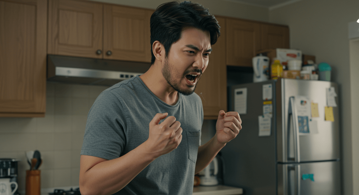 여름밤 모기 퇴치제 사용하는 모습