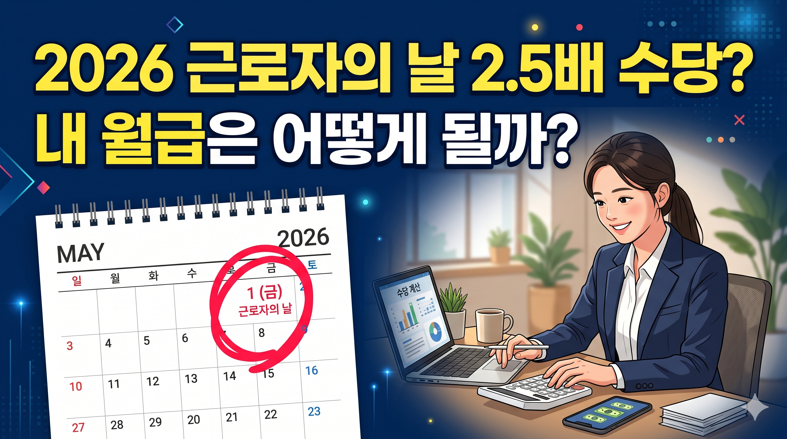 2026 근로자의 날 노동절 2.5배 수당 완벽 가이드