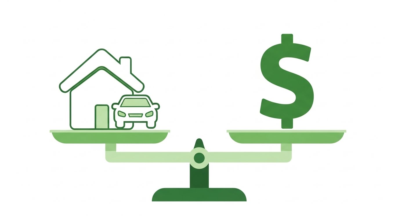 지역가입자가 되면 집과 자동차 등 재산에 따라 건강보험료가 결정되는 원리를 보여주는 그래픽