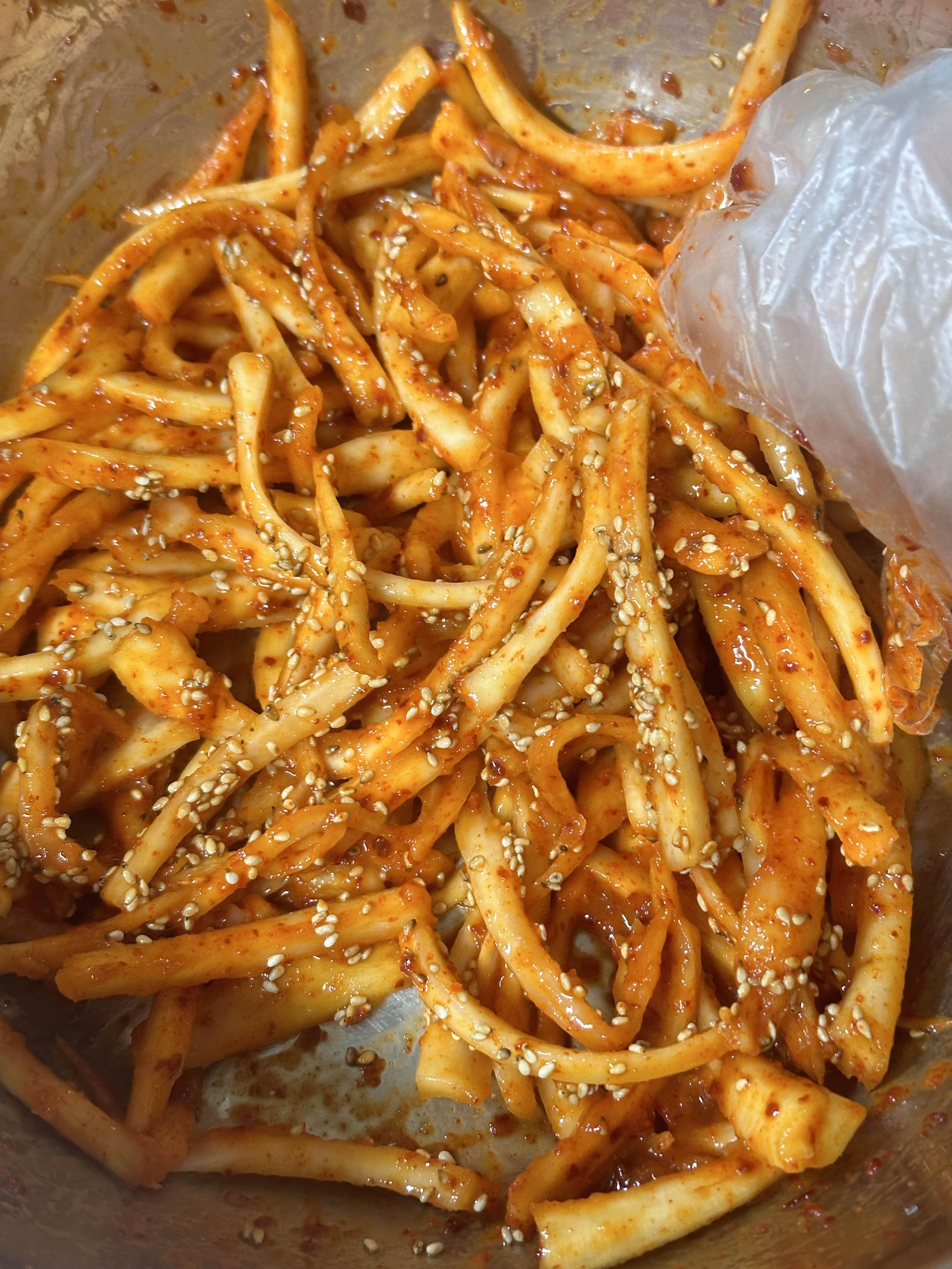 도라지 무치기