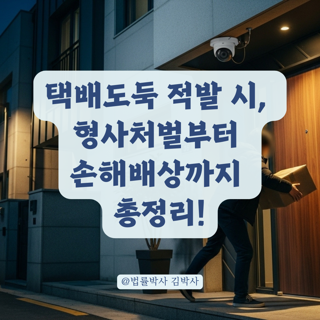 적발된 택배도둑, 형사처벌과 훔친 물건 돌려받을 수 있는 절차 총정리.