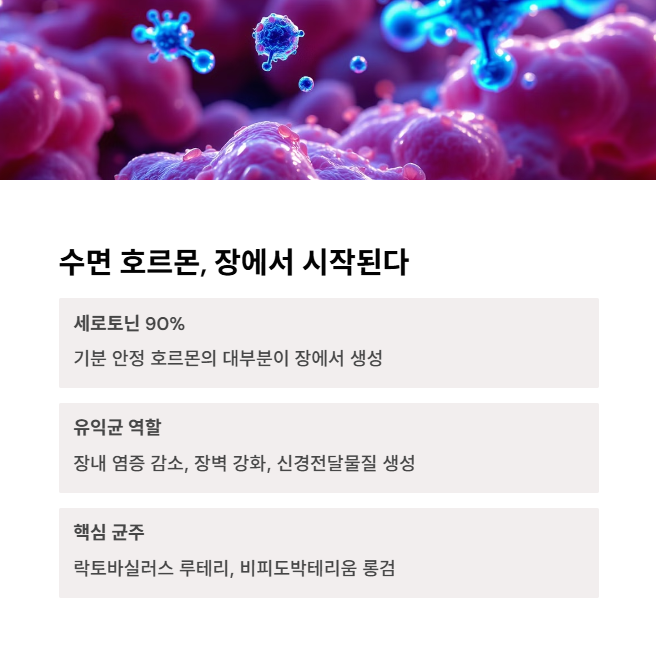 수면 호르몬, 장에서 시작된다