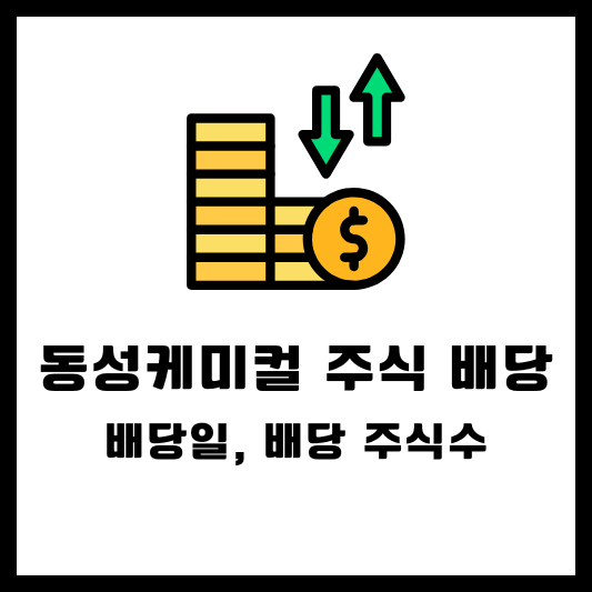 동성케미컬 주식 배당 배당 주식수 배당일