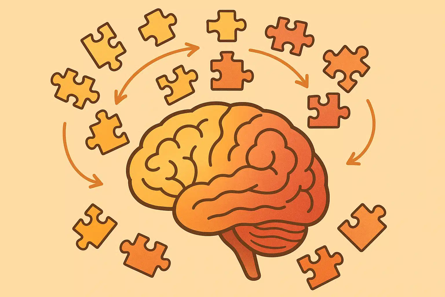 기억의 조각들이 흩어졌다가 다시 조립되는 장면