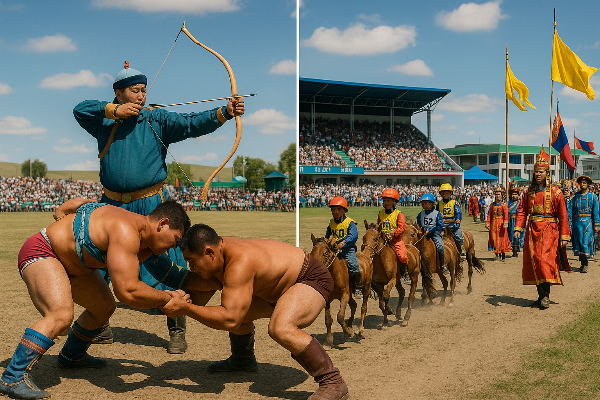 몽골 나담 축제 관련 사진