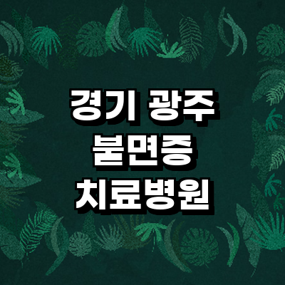 경기도 광주 불면증