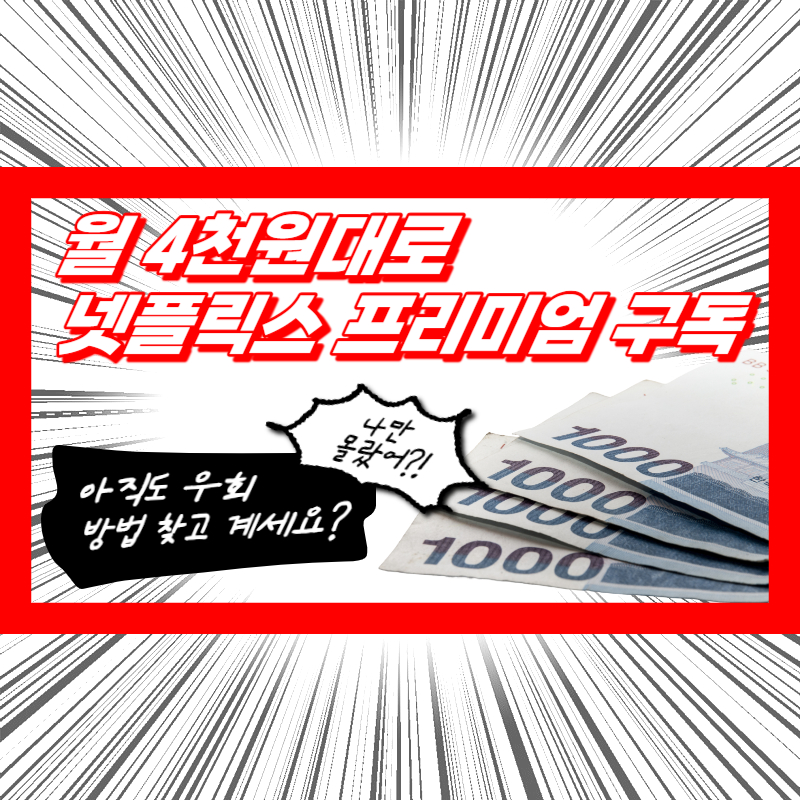 넷플릭스 싸게보는법 2024