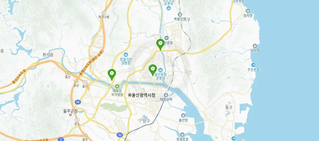 울산 중구 현대자동차 서비스센터 정비공장 사업소 리스트